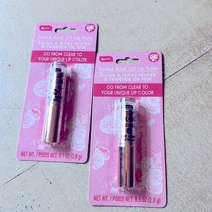 B PURE, clear color changing lip color, tinted rose oil lip balm, new, 2 packs